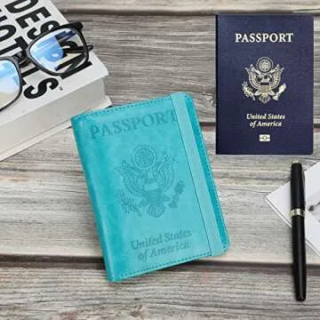 GDTK Passport Holder Cover Case RFID Blocking Wallet