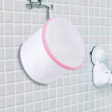 BAGAIL Laundry Bags Mesh Wash Bag for Intimates Lingerie and Delicates,4Pcs(Bra Wash Bag,6×6inch+7×7inch)