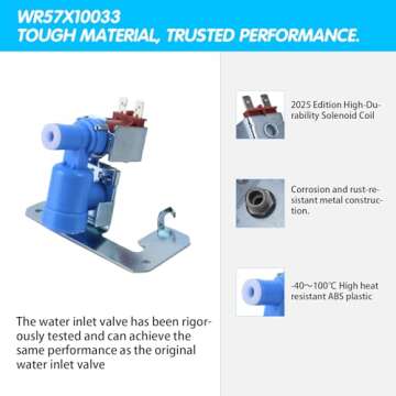 WR57X10033 Ice Maker Water Inlet Valve for GE Refrigerators - MHOPEM