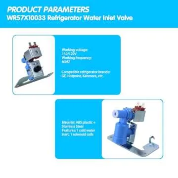 WR57X10033 Ice Maker Water Inlet Valve for GE Refrigerators - MHOPEM