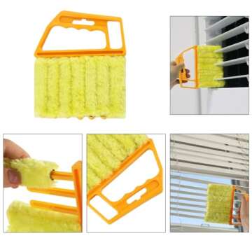 8 Pcs Hand-held Groove Gap Cleaning Tools - Door Window Track Crevice Cleaning Brushes Blind Cleaner...