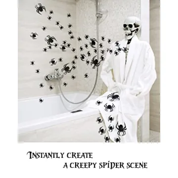 Coogam 60 PCS Halloween 3D Spider Decorations Now Available