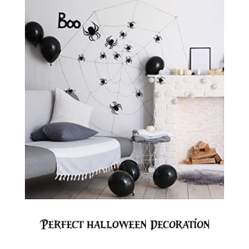 Coogam 60 PCS Halloween 3D Spider Decorations Now Available