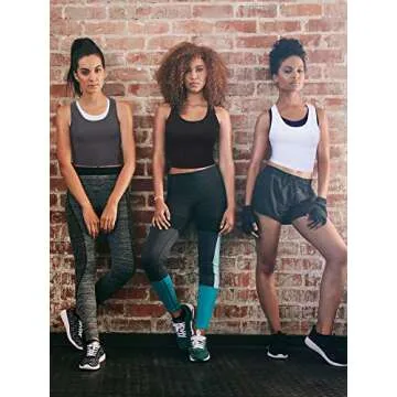 Boao 4-Pack Versatile Crop Tank Tops for Women