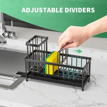 Cisily Sponge Holder Caddy for Kitchen Sink Essentials