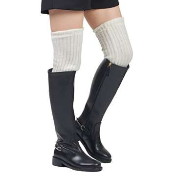 Leotruny Winter Over Knee High Footless Socks Leg Warmers