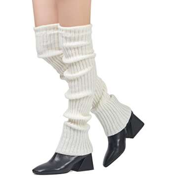 Leotruny Winter Over Knee High Footless Socks Leg Warmers