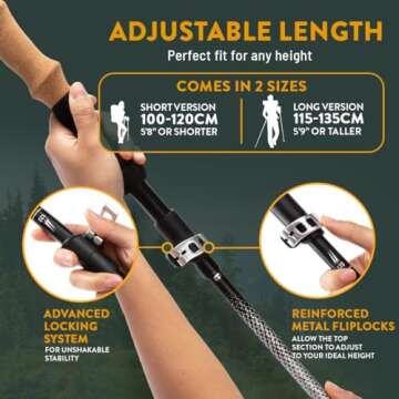 Folding Trekking Poles for Lightweight Hiking Adventures