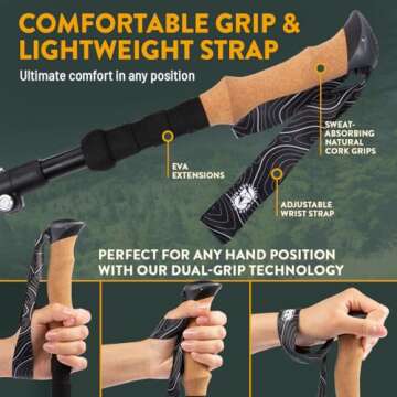 Folding Trekking Poles for Lightweight Hiking Adventures