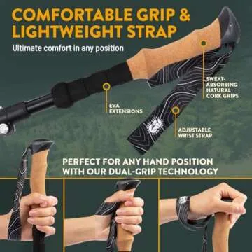 Folding Trekking Poles for Lightweight Hiking Adventures