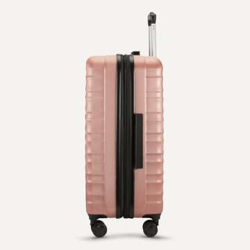 Amazon Basics 30" Expandable Hardside Suitcase in Rose Gold