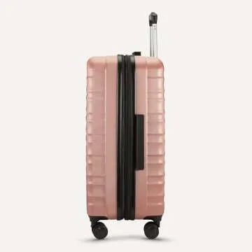 Amazon Basics 30" Expandable Hardside Suitcase in Rose Gold