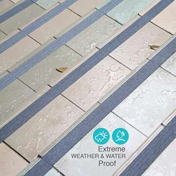 LifeGrip Anti Slip Safety Tape, Non Slip Stair Tread, Textured Rubber Surface, Comfortable for Barefoot, 4 inch X 30 Foot, Grey