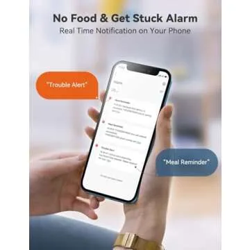 WOPET WiFi Controlled Automatic Cat Feeder for Two Pets