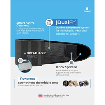 Tecnomed Back Brace for Instant Back Pain Relief - Adjustable Support