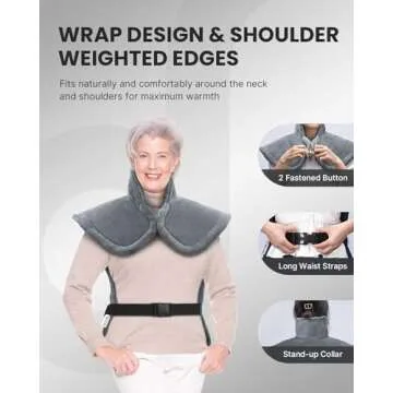 iDOO Heating Pad for Back Pain Relief - 24x33 Size