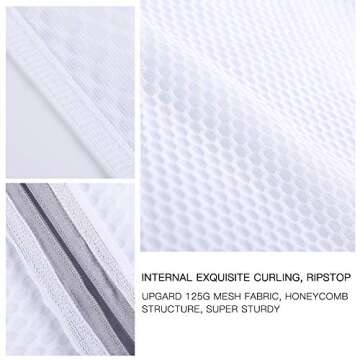 Kimmama Jumbo Mesh Laundry Bags for Efficient Washing