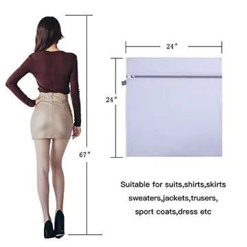 Kimmama Jumbo Mesh Laundry Bags for Efficient Washing