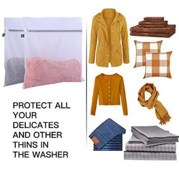 Kimmama Jumbo Mesh Laundry Bags for Efficient Washing