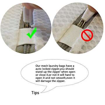 Kimmama Jumbo Mesh Laundry Bags for Efficient Washing