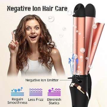 WIZCHARK 2-in-1 Hair Straightener and Curler