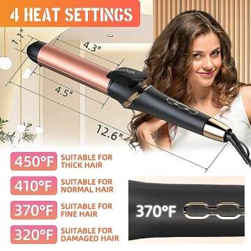WIZCHARK 2-in-1 Hair Straightener and Curler