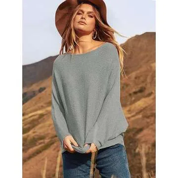 Comfortable ANRABESS Off Shoulder Sweater for Women