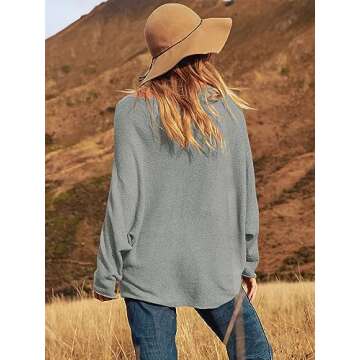 Comfortable ANRABESS Off Shoulder Sweater for Women