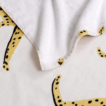 Welhome Cotton Beach Towel Set - Quick Dry Oversized Comfort