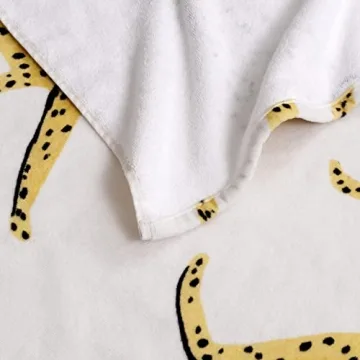 Welhome Cotton Beach Towel Set - Quick Dry Oversized Comfort