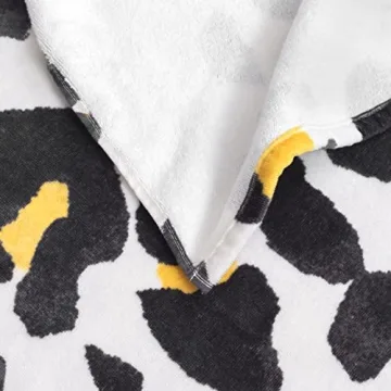 Welhome Cotton Beach Towel Set - Quick Dry Oversized Comfort