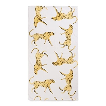 Welhome Cotton Beach Towel Set - Quick Dry Oversized Comfort