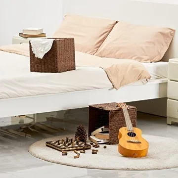 Vagusicc Wicker Storage Baskets for Eco-Friendly Home Storage