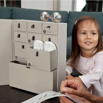 Savor | The Original Deluxe Baby Keepsake Box | Fabric Bound Acid-Free Gender-Neutral Minimalist Newborn Keepsake and Memory Organizer with Labels | For Pregnancy, Mother’s Day, Baby Shower, New Baby