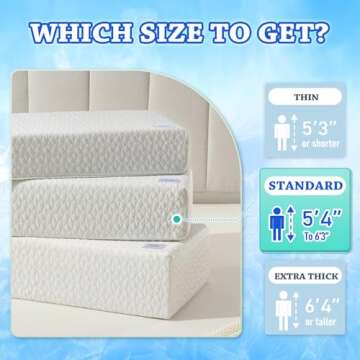 HARBOREST Ice Cube Cooling Pillow for Side Sleepers Memory Foam Side Sleeper Pillow Support Head & N...