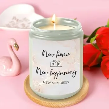 DOTAOKACI House Warming Gifts New Home - Christmas Gift for New Homeowners - New Home Gift Ideas - New Home Candle - Housewarming Gifts for Women, Friends - Welcome Home Gifts - First Home Gifts
