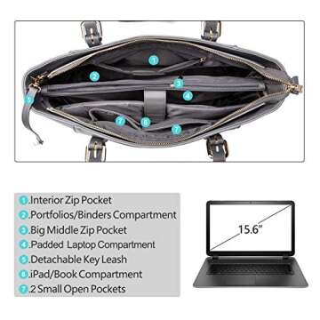 Stylish Laptop Bag for Women up to 15.6 Inches