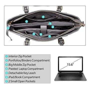 Stylish Laptop Bag for Women up to 15.6 Inches