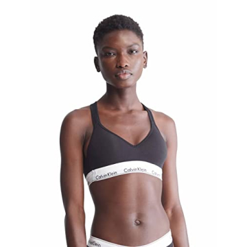 Calvin Klein Wireless Bralette Comfortable Lightly Lined Black