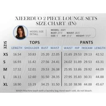 Stylish XIEERDUO 2 Piece Casual Y2K Lounge Set