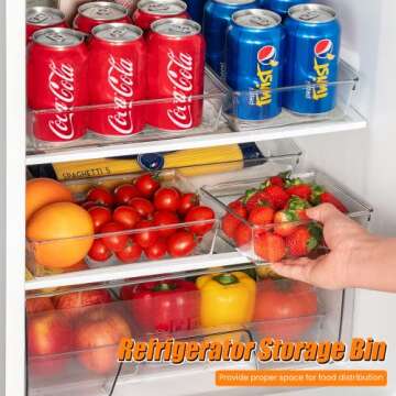 Criusia 6 Pack Large Size Clear Plastic Drawer Organizers, Versatile Acrylic Kitchen Drawer Organizer Stackable Bathroom Drawer Organizer Trays, Storage Bins for Makeup, Bathroom, Kitchen