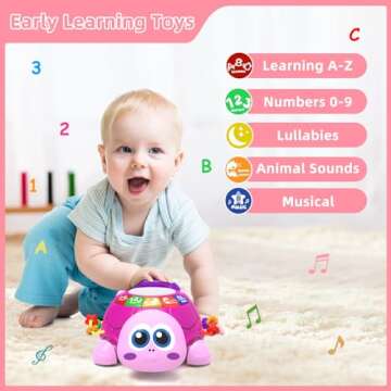 Hanayo Baby Musical Turtle Toy for 6-18 Months