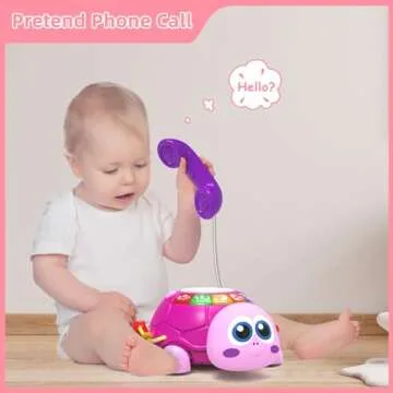 Hanayo Baby Musical Turtle Toy for 6-18 Months