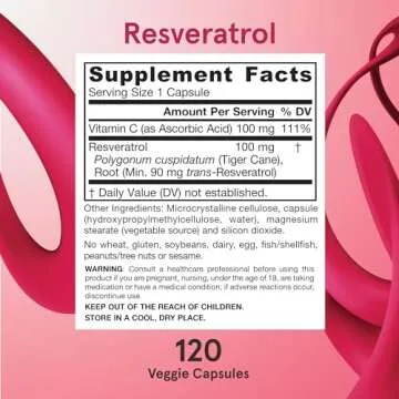 Jarrow Formulas Resveratrol 100 mg for Cardiovascular Health