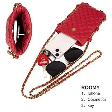 Montana West Small Crossbody Quilted Phone Purse Bag