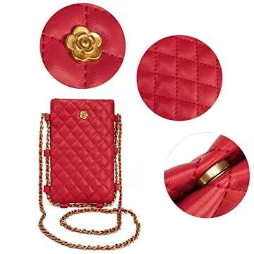 Montana West Small Crossbody Quilted Phone Purse Bag