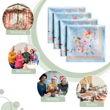 Maison d'Hermine 100% Cotton Cloth Napkins Set of 4