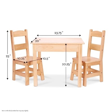Melissa & Doug Kids Table and Chairs Set for Toddlers