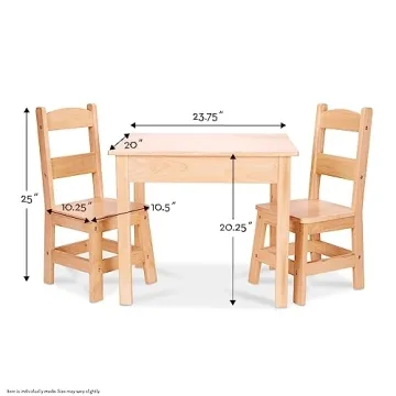 Melissa & Doug Kids Table and Chairs Set for Toddlers