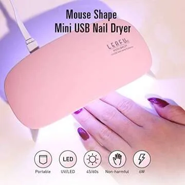 Gel Nail Kit with 6W Lamp - Perfect for Beginners and Gifts